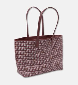 Maya.M Vegan Leather Medium Tote Bag, Burgundy, Packshot View