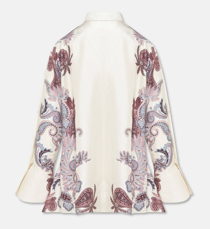 Carter and White Claire Cuff-detailed Printed Shirt, Packshot View