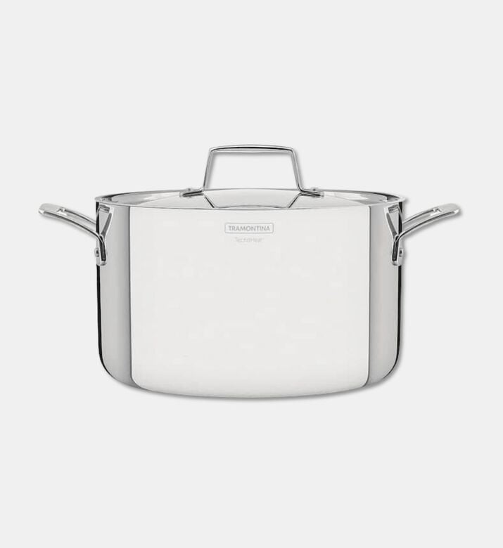 Tramontina Deep Casserole Grano, Silver, 24-cm, Packshot View