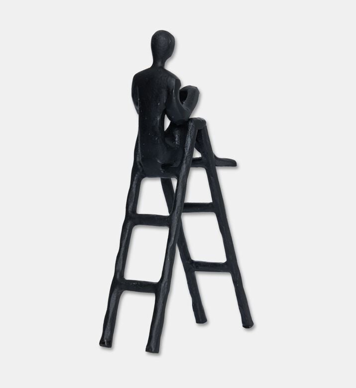 Home Deco and More Ladder Seat Figurine Sculpture, Packshot View