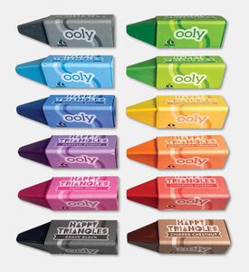 Ooly Happy Triangles Crayons, Packshot View