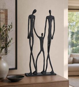 Home Deco and More Family Silhouette Figurine Sculpture, Model View