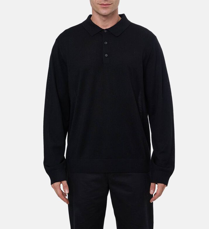Vince Polo Merino, Black, S, Model View