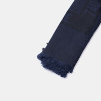 Jacquard Logo Frayed-finish Scarf