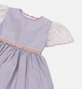 Rhinestone Embellished Crewneck Dress