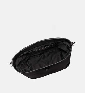 Longchamp Le Roseau Leather Hobo Bag, Black, Packshot View