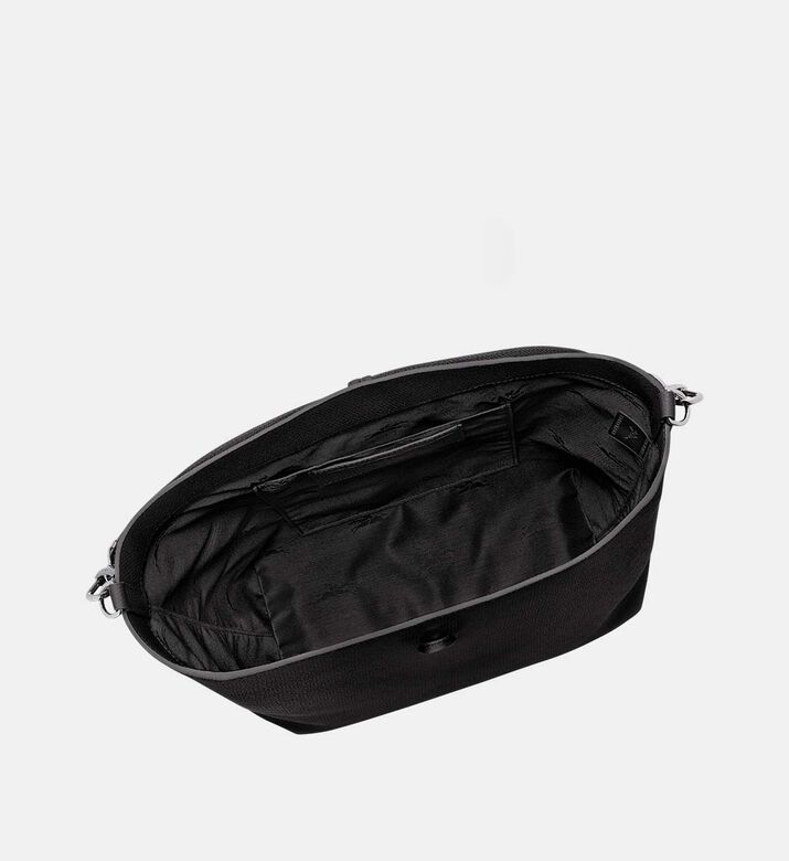 Longchamp Le Roseau Leather Hobo Bag, Black, Packshot View