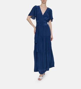 Natalia Tie-waist V-neck Maxi Dress