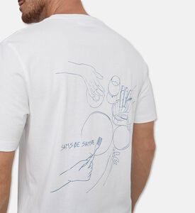 Samsoe Safeast Logo-print Regular-fit T-shirt, Model View