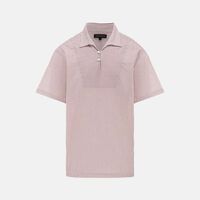 Short-sleeve Striped Polo Shirt