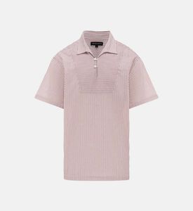 Short-sleeve Striped Polo Shirt