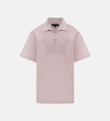 Short-sleeve Striped Polo Shirt