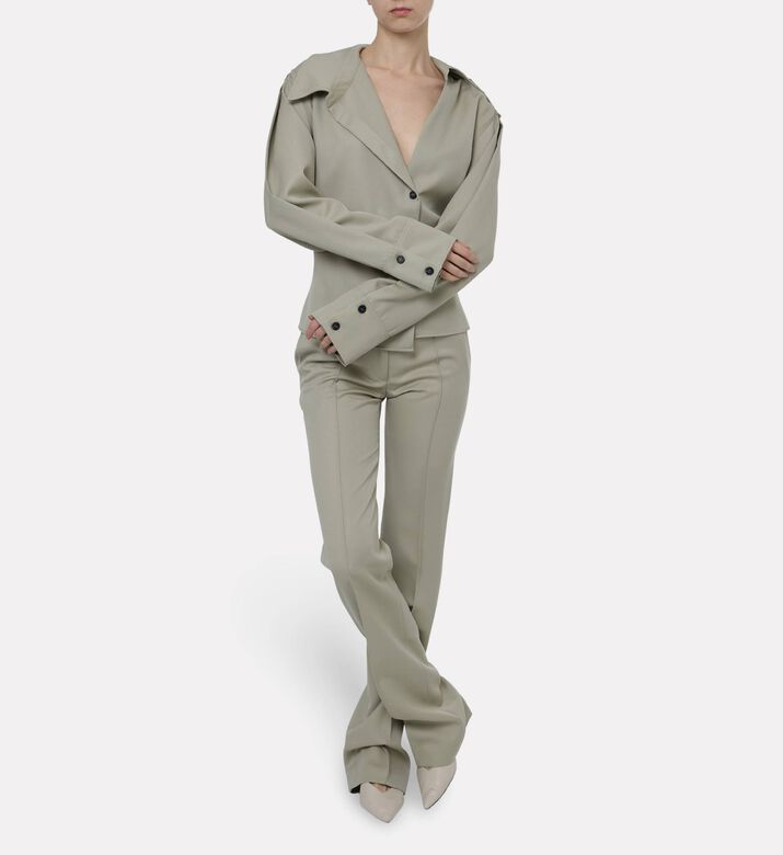 The Attico Poplin Button-down Shirt, Model View