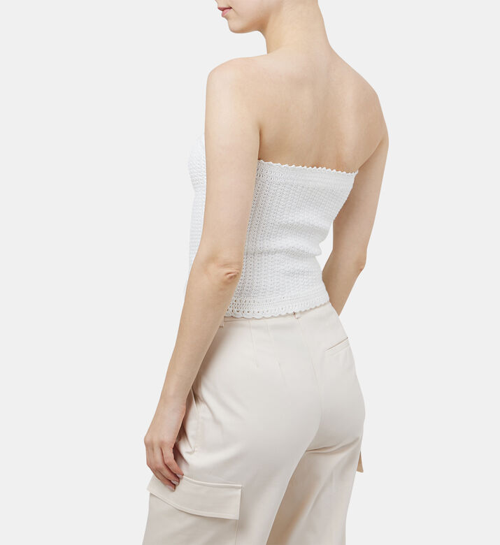 Cesar Cotton Knit Bustier Top