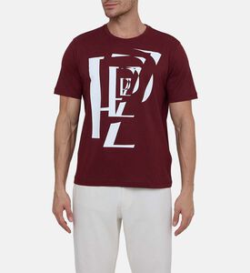 تيشيرت قطن بطبعة شعار