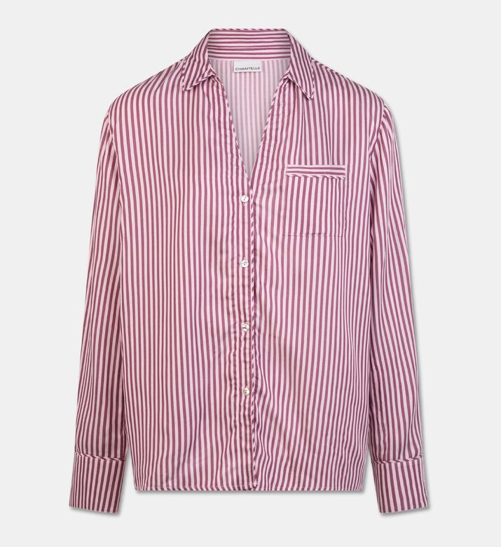 Chantelle Striped Button-down Pyjama Shirt, Packshot View