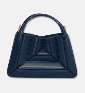 Mlouye Mini Sera Leather Top-handle Bag, Navy, Packshot View