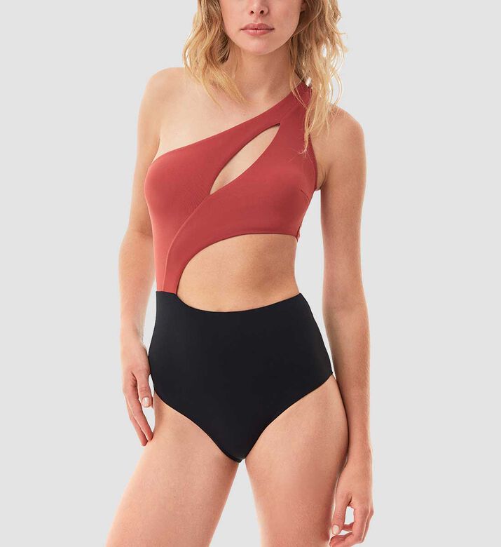 Hazel One Shoulder One Piece
