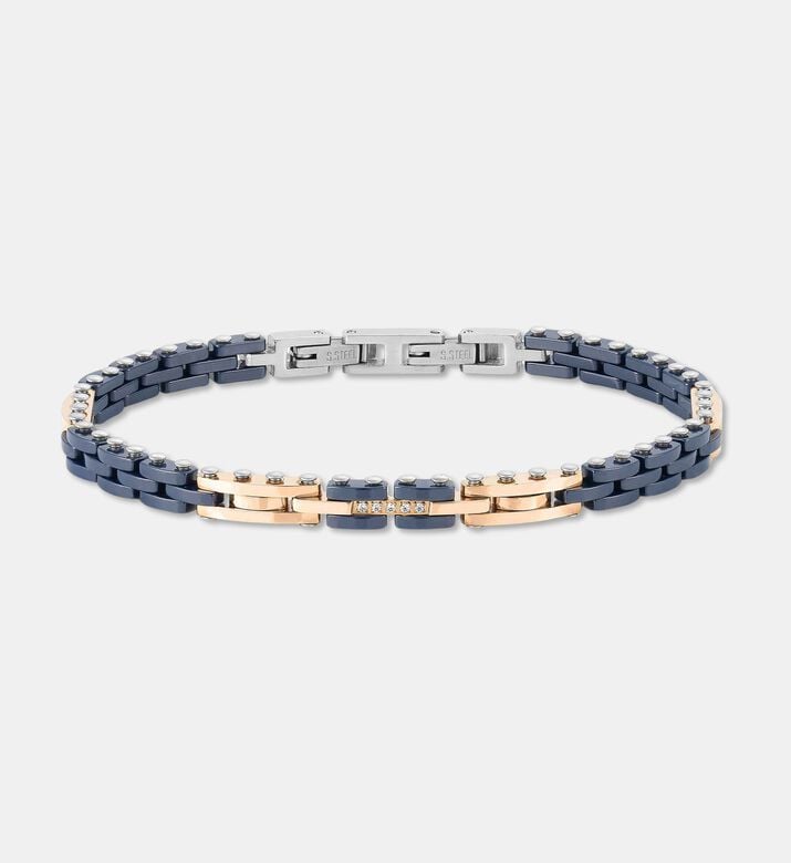 Nomination Rose-gold Accents Navy Links Bracelet, Packshot View