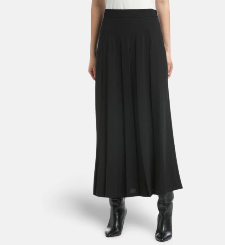 Luisa Spagnoli Favoloso Pleated High-waisted Maxi Skirt, Model View