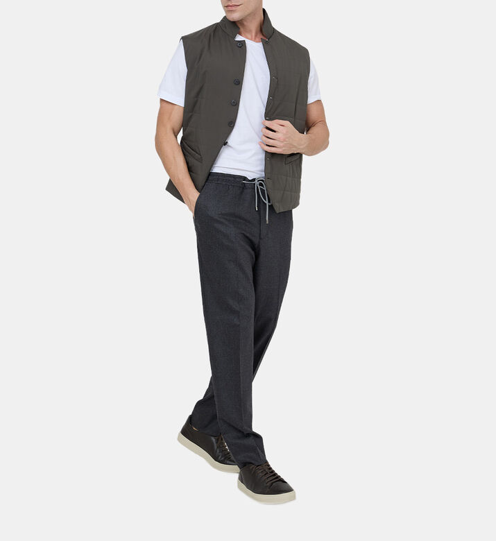 Quilted Poplin Waistcoat