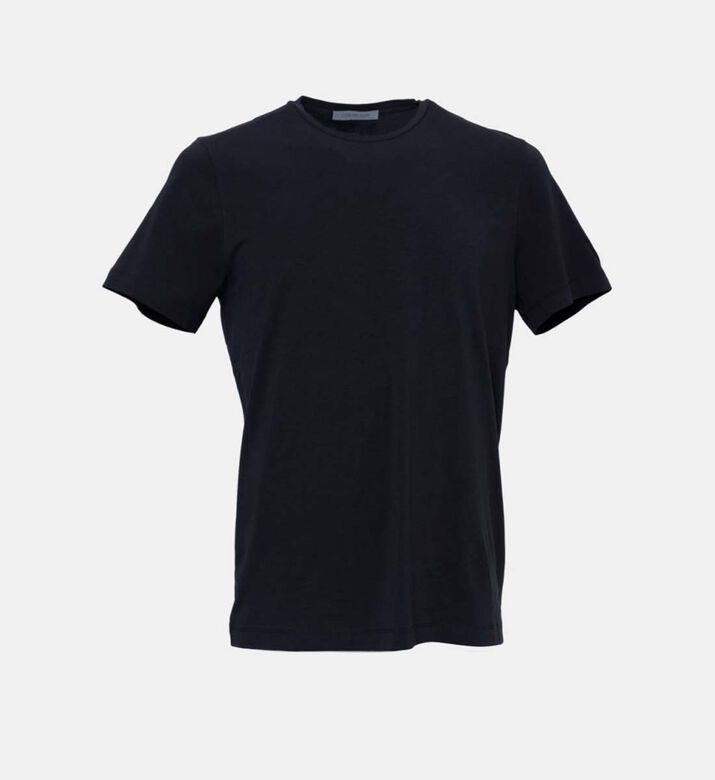 Knitted Cotton-blend T-shirt