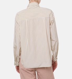 Forte-Forte Stripe Pattern Long-sleeve Shirt, Model View