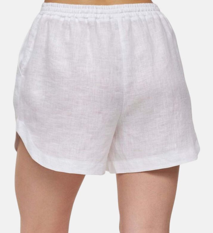 Godalia Elastic Waistband Shorts, Model View