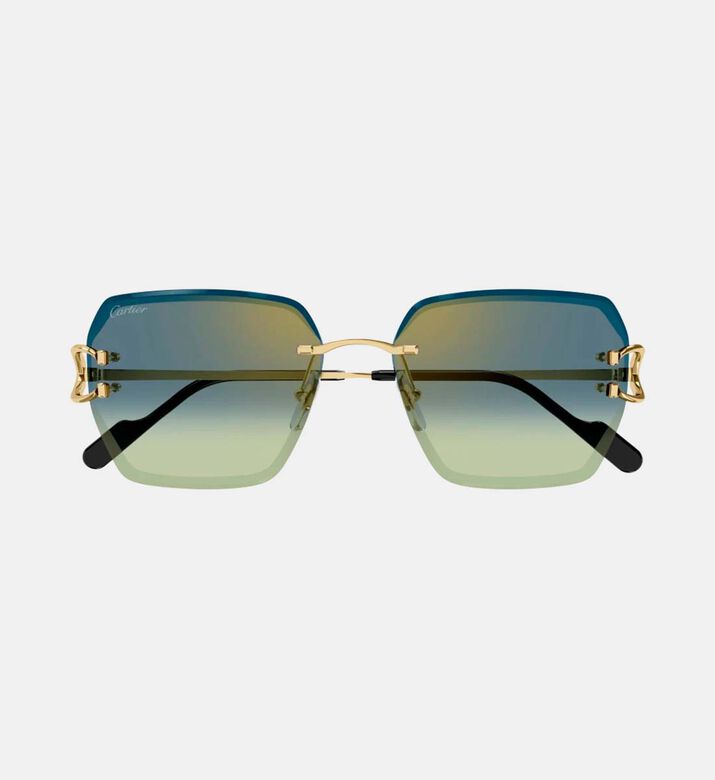 Square Rimless Sunglasses 58