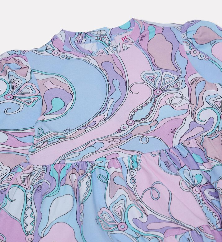 Emilio Pucci Patterned Jersey Kids Dress, Packshot View