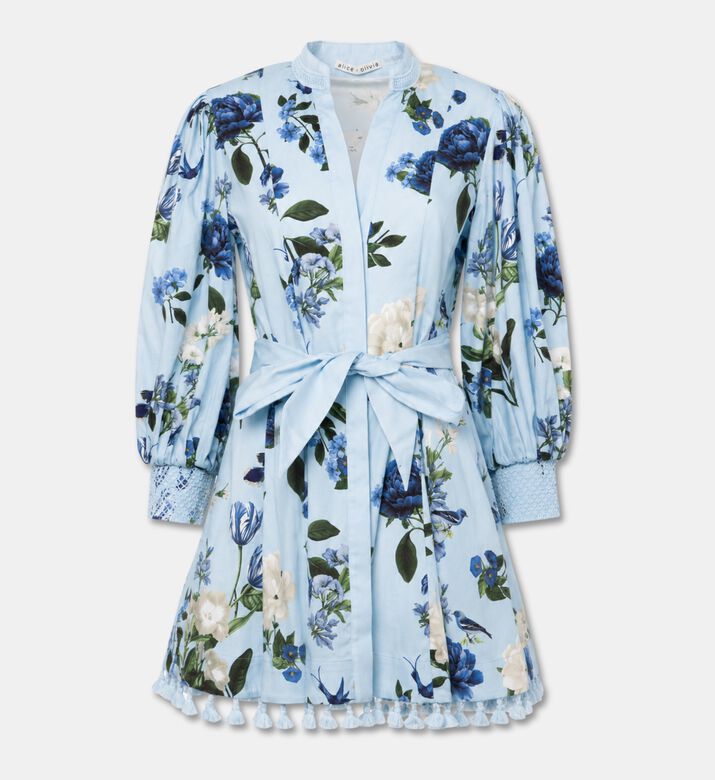 Alice + Olivia Lucy Floral Cotton Mini Dress, Packshot View