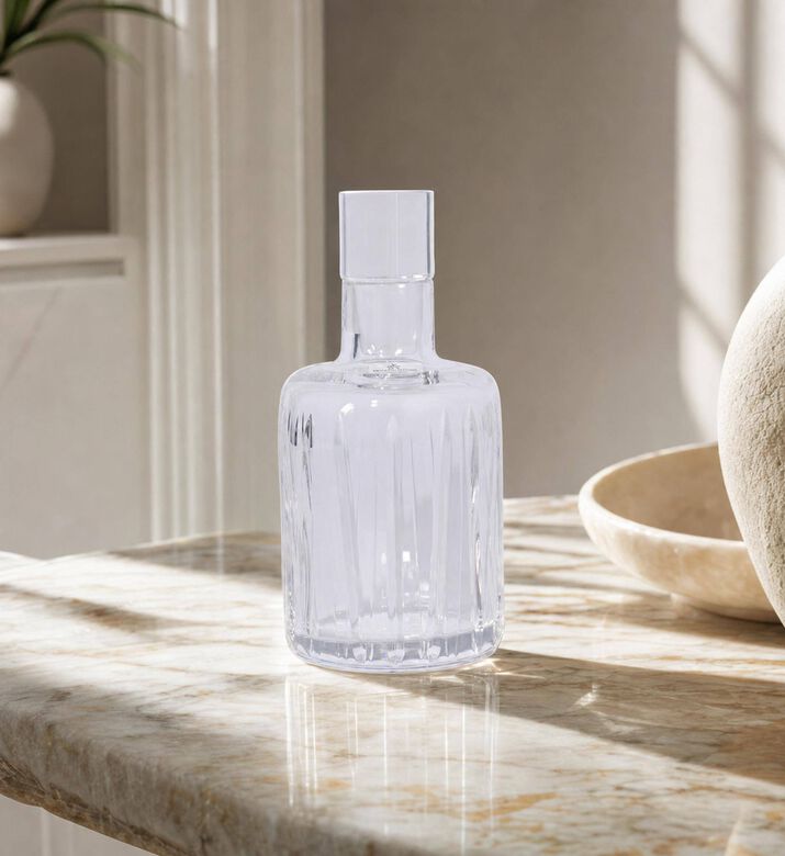 Mario Cionni Fifty-fifty Crystal Short Decanter, Model View