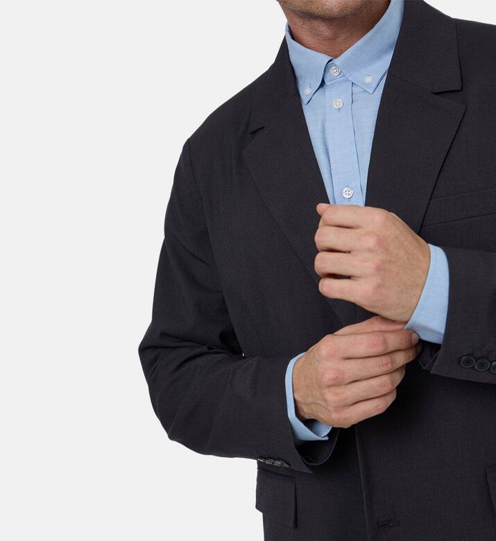 Les Deux James Lapel Collar Blazer, Model View