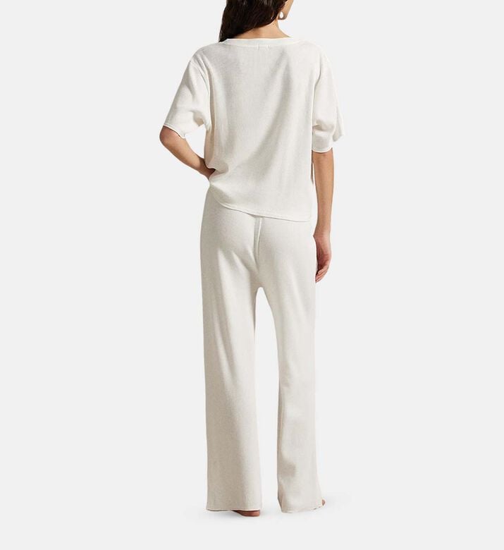 Polo by Ralph Lauren Waffle-knit Long-sleeve Pajama Set, Model View