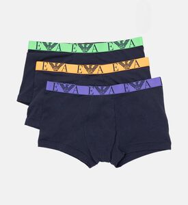 Emporio Armani Logo-waistband Three-pack Boxer Briefs, Multicolor, Xl, Packshot View