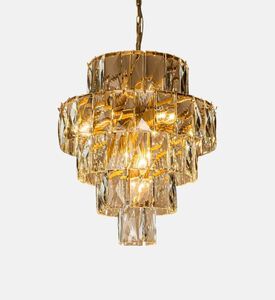 Baroque Basilio Chrome Hardware Crystals Chandelier, Packshot View