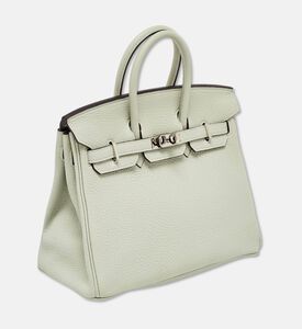 Hermes Herm&egrave;s Gris Neve Togo Leather Silver-finish Birkin 25 Bag Preowned, Grey, Packshot View