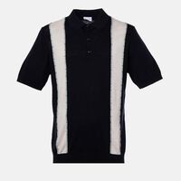 Intarsia Knitted Polo Shirt