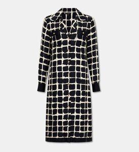 Luisa Spagnoli Geometric-print Button-front Midi Dress, Packshot View