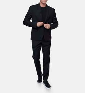 Wool Tailored-fit Single-breasted Suit Jacket