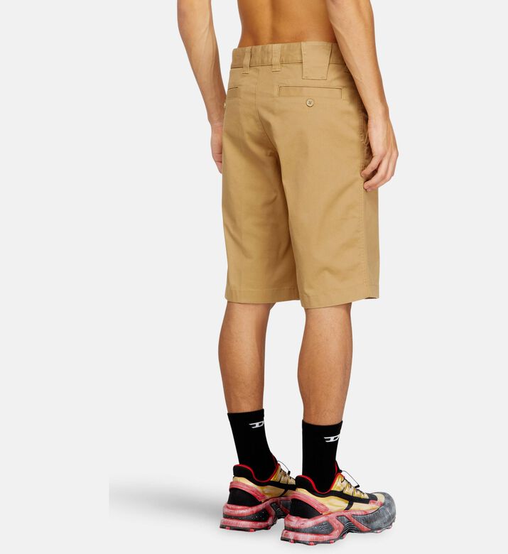 Diesel Mid-length Straight-leg Chino Shorts, Model View