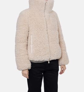 Save the Duck Faux Shearling Puffer Jacket, Model View