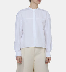 Stand Collar Long-sleeve Shirt