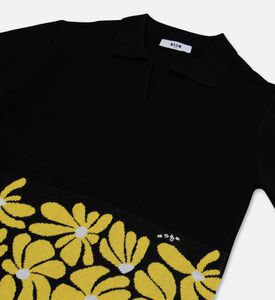 M S G M Floral-embroidery Short-sleeve Polo, Packshot View