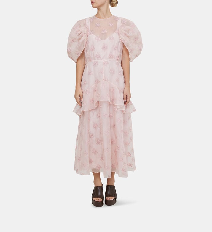 Peplum-detail Short Sleeve Dress Peplum-detail Short Sleeve Dress