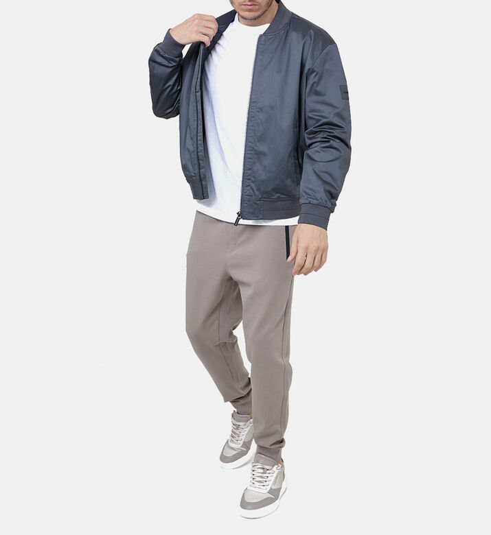 Logo-patch Zip-up Bomber Jacket