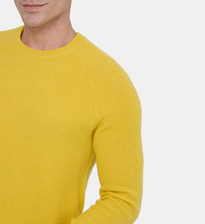 كنزة كشمير بياقة مستديرة