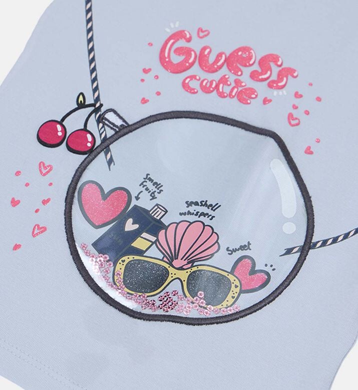 Cherry-print Crewneck T-shirt Cherry-print Crewneck T-shirt