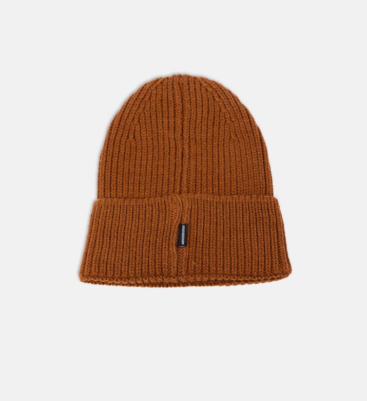 Sharkmouth-embroidery Ribbed Beanie