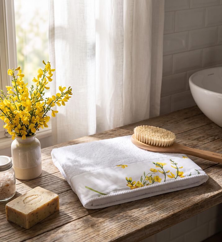 Dea Ginestra Printed Towel, Model View